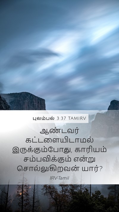 புலம்பல் 3:37 TAMIRV Bible Verse Image
