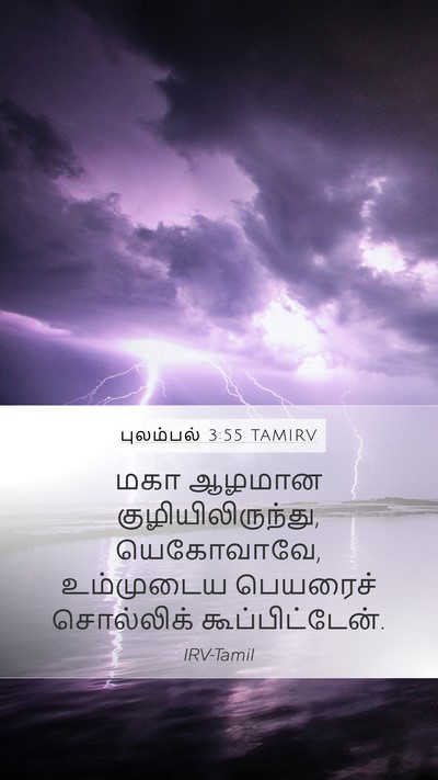 புலம்பல் 3:55 TAMIRV Bible Verse Image