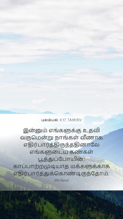 புலம்பல் 4:17 TAMIRV Bible Verse Image