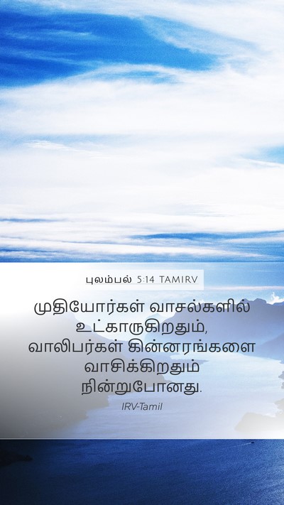 புலம்பல் 5:14 TAMIRV Bible Verse Image