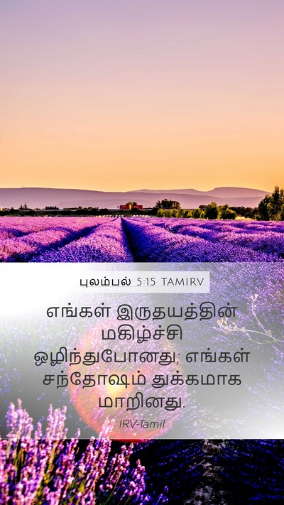 புலம்பல் 5:15 TAMIRV Bible Verse Image