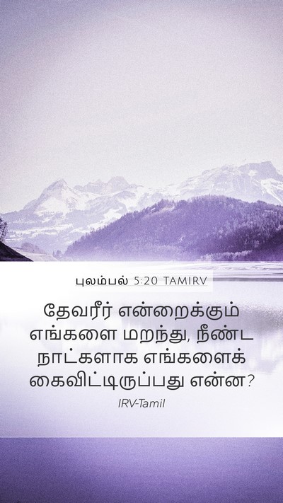 புலம்பல் 5:20 TAMIRV Bible Verse Image