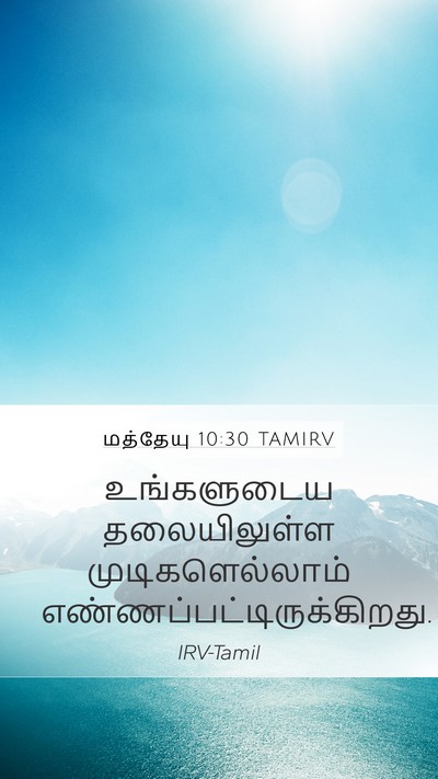 மத்தேயு 10:30 TAMIRV Bible Verse Image