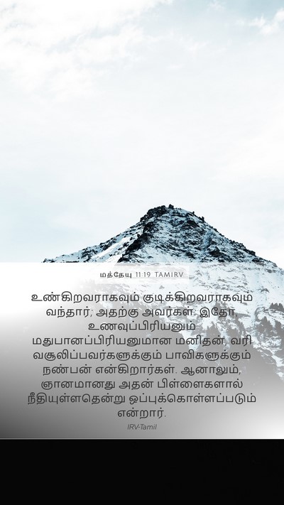 மத்தேயு 11:19 TAMIRV Bible Verse Image