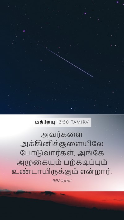 மத்தேயு 13:50 TAMIRV Bible Verse Image