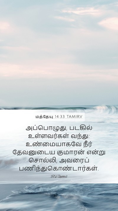மத்தேயு 14:33 TAMIRV Bible Verse Image
