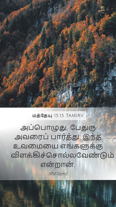 மத்தேயு 15:15 TAMIRV Bible Verse Image