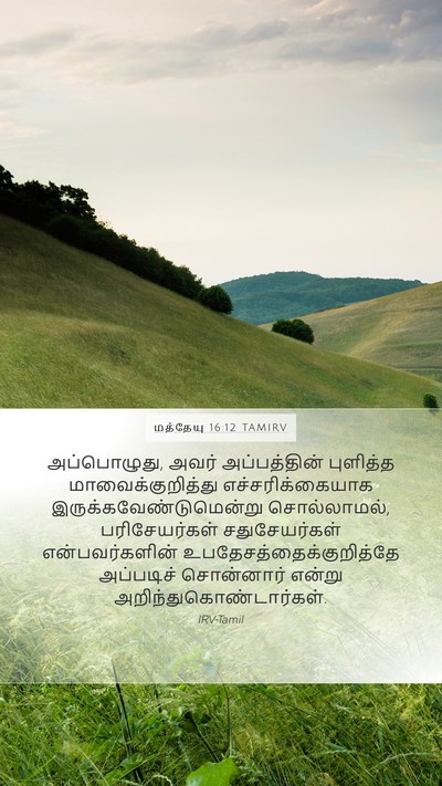 மத்தேயு 16:12 TAMIRV Bible Verse Image