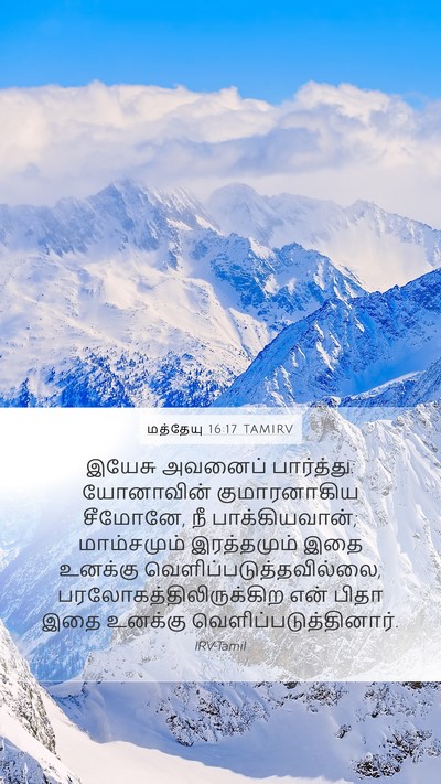 மத்தேயு 16:17 TAMIRV Bible Verse Image