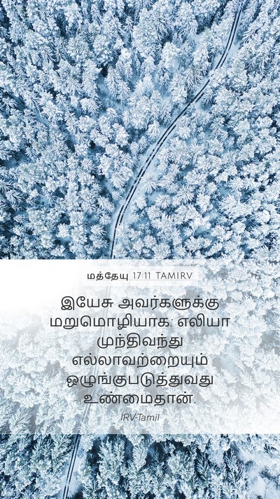 மத்தேயு 17:11 TAMIRV Bible Verse Image
