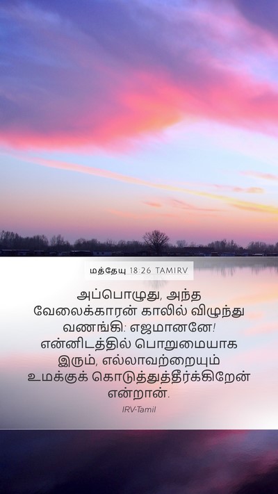 மத்தேயு 18:26 TAMIRV Bible Verse Image