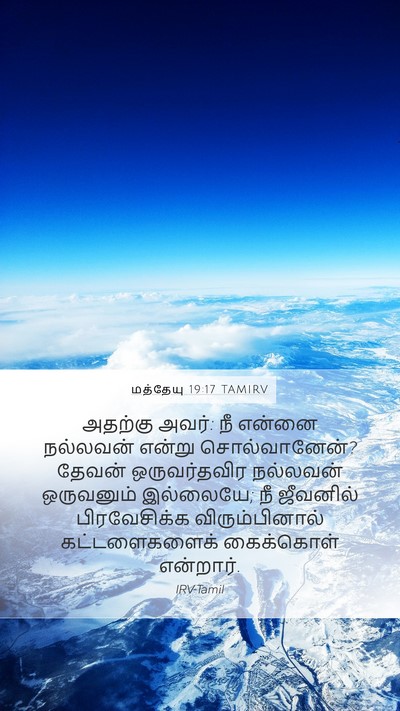 மத்தேயு 19:17 TAMIRV Bible Verse Image