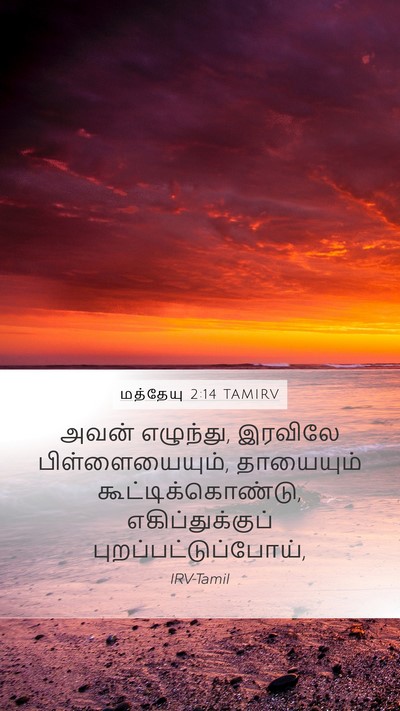 மத்தேயு 2:14 TAMIRV Mobile Phone Wallpaper - அவன் எழுந்து, - Mobile Bible Verse Wallpaper