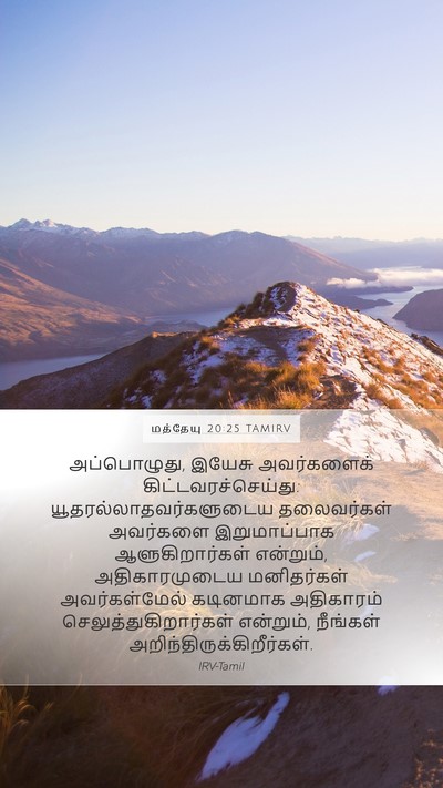 மத்தேயு 20:25 TAMIRV Bible Verse Image