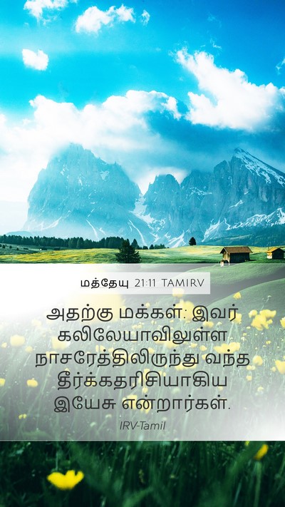 மத்தேயு 21:11 TAMIRV Bible Verse Image