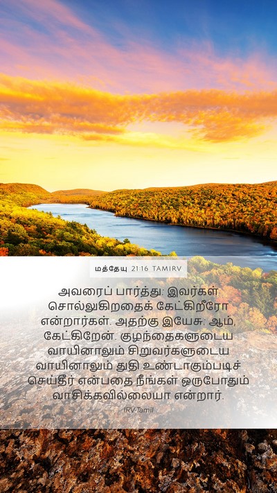 மத்தேயு 21:16 TAMIRV Bible Verse Image