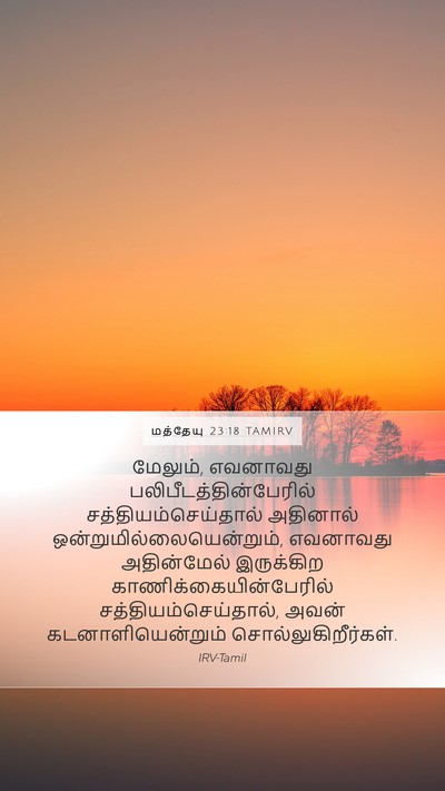 மத்தேயு 23:18 TAMIRV Bible Verse Image