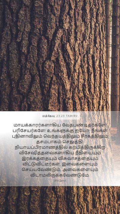 மத்தேயு 23:23 TAMIRV Bible Verse Image
