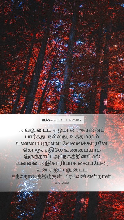 மத்தேயு 25:21 TAMIRV Bible Verse Image