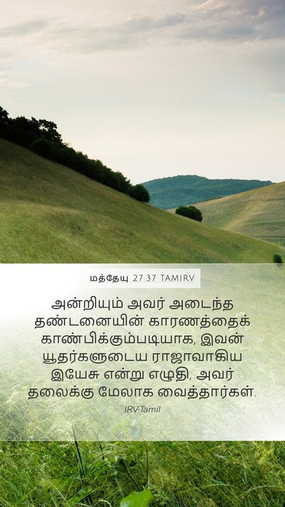 மத்தேயு 27:37 TAMIRV Bible Verse Image