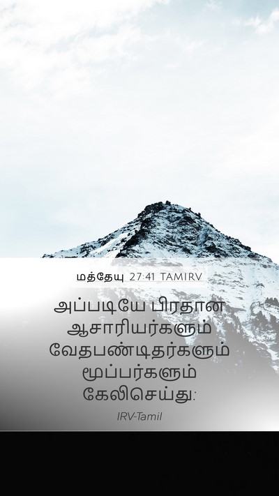 மத்தேயு 27:41 TAMIRV Bible Verse Image