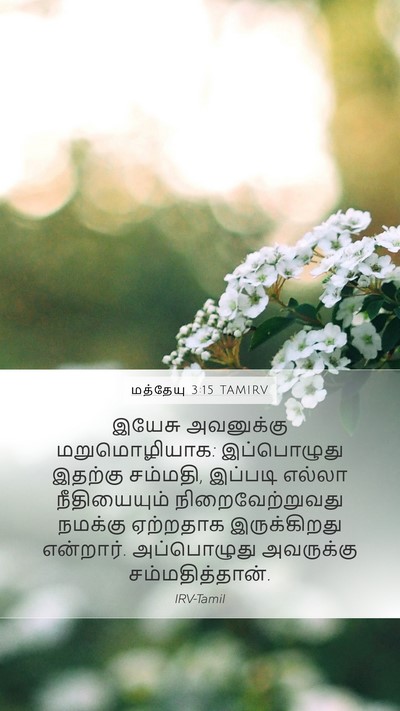 மத்தேயு 3:15 TAMIRV Bible Verse Image