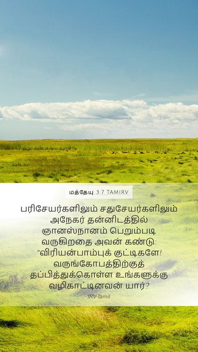 மத்தேயு 3:7 TAMIRV Bible Verse Image