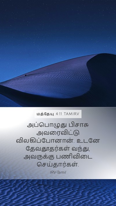 மத்தேயு 4:11 TAMIRV Bible Verse Image