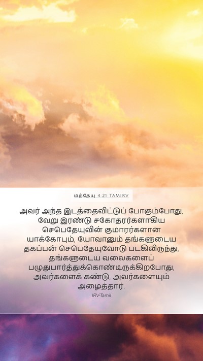 மத்தேயு 4:21 TAMIRV Bible Verse Image