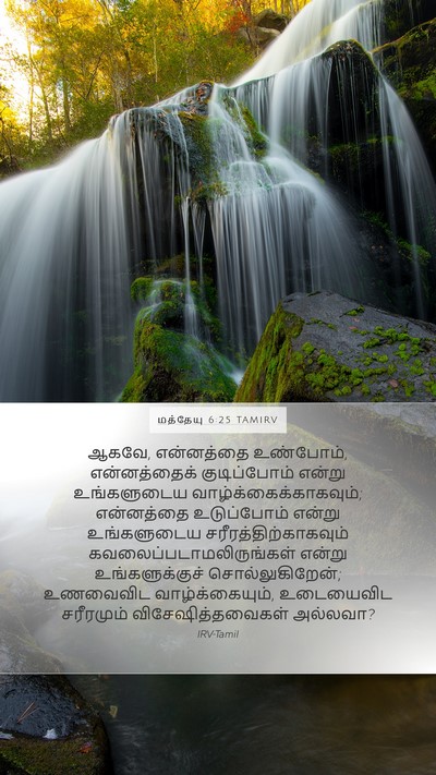 மத்தேயு 6:25 TAMIRV Bible Verse Image