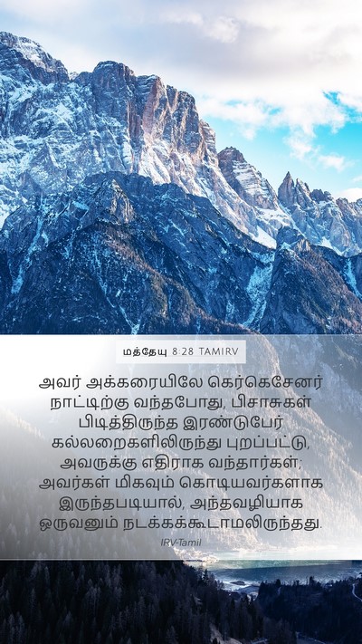 மத்தேயு 8:28 TAMIRV Bible Verse Image