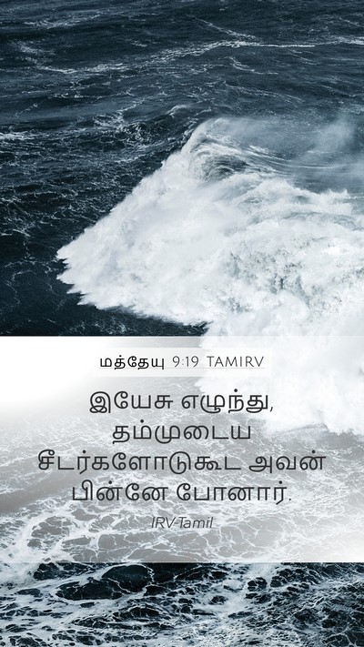 மத்தேயு 9:19 TAMIRV Mobile Phone Wallpaper - இயேசு எழுந்து, - Mobile Bible Verse Wallpaper