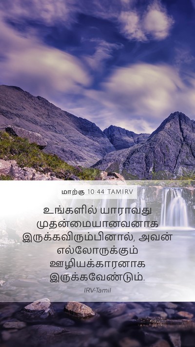 மாற்கு 10:44 TAMIRV Mobile Phone Wallpaper - உங்களில் யாராவது - Mobile Bible Verse Wallpaper