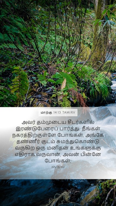 மாற்கு 14:13 TAMIRV Bible Verse Image