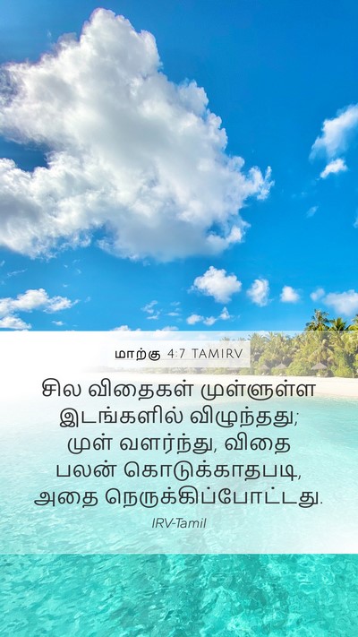 மாற்கு 4:7 TAMIRV Bible Verse Image