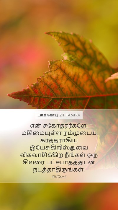 யாக்கோபு 2:1 TAMIRV Bible Verse Image