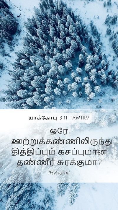 யாக்கோபு 3:11 TAMIRV Mobile Phone Wallpaper - ஒரே - Mobile Bible Verse Wallpaper