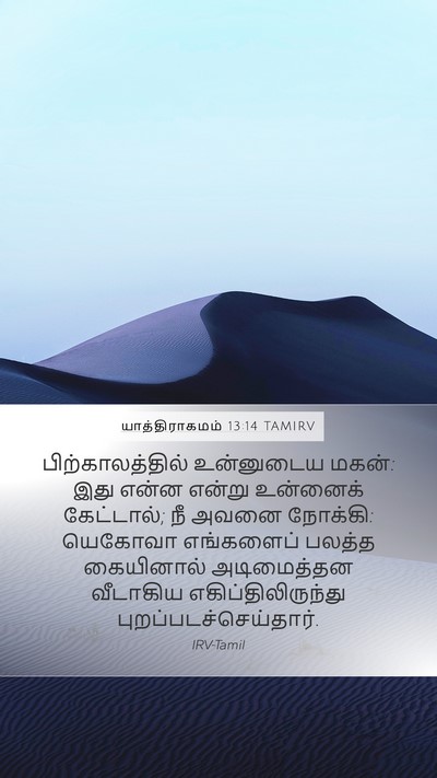 யாத்திராகமம் 13:14 TAMIRV Bible Verse Image