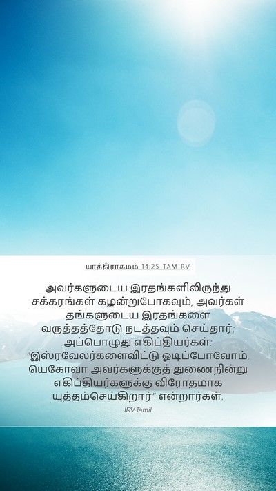 யாத்திராகமம் 14:25 TAMIRV Bible Verse Image
