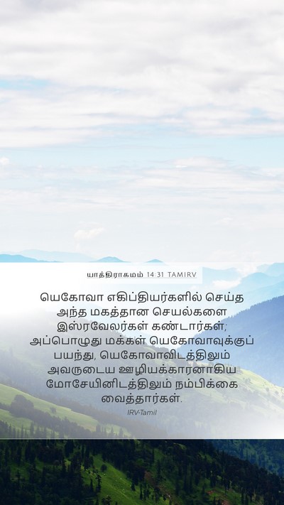யாத்திராகமம் 14:31 TAMIRV Bible Verse Image