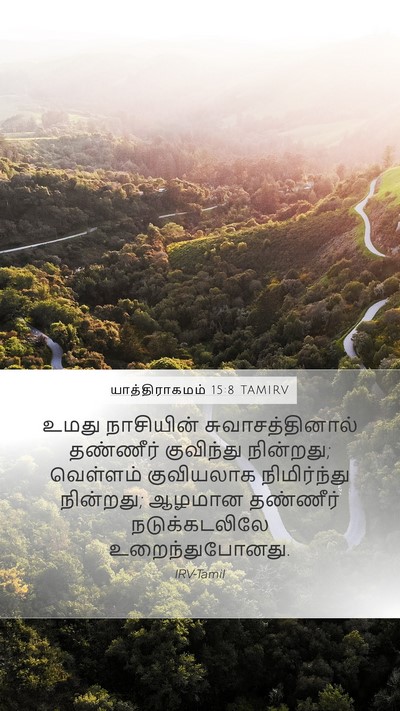 யாத்திராகமம் 15:8 TAMIRV Bible Verse Image