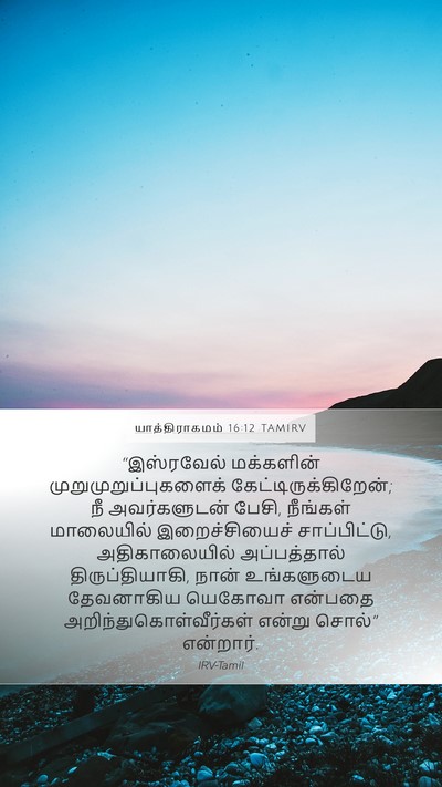 யாத்திராகமம் 16:12 TAMIRV Bible Verse Image