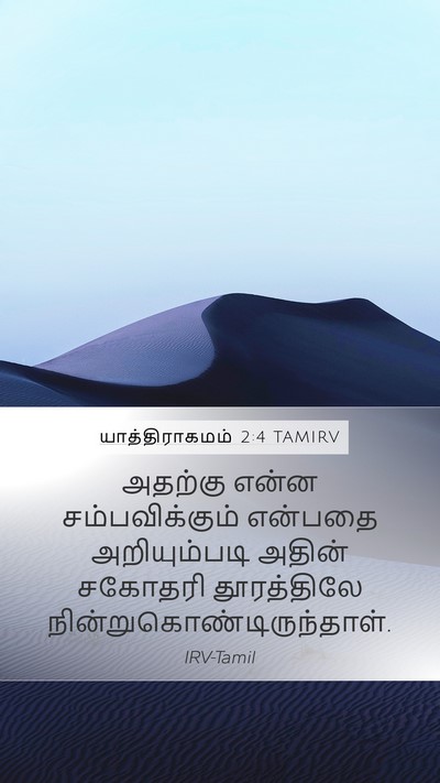 யாத்திராகமம் 2:4 TAMIRV Mobile Phone Wallpaper - அதற்கு என்ன - Mobile Bible Verse Wallpaper