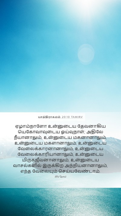 யாத்திராகமம் 20:10 TAMIRV Bible Verse Image
