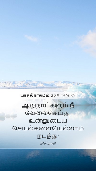 யாத்திராகமம் 20:9 TAMIRV Bible Verse Image