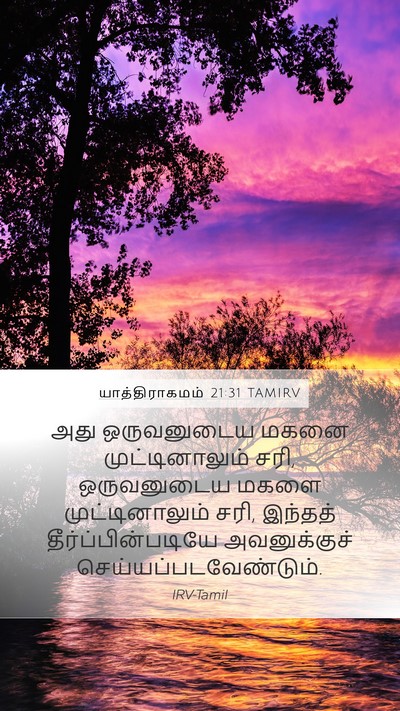 யாத்திராகமம் 21:31 TAMIRV Mobile Phone Wallpaper - அது ஒருவனுடைய - Mobile Bible Verse Wallpaper