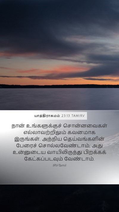 யாத்திராகமம் 23:13 TAMIRV Bible Verse Image