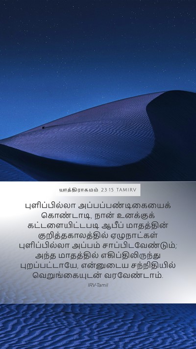 யாத்திராகமம் 23:15 TAMIRV Bible Verse Image