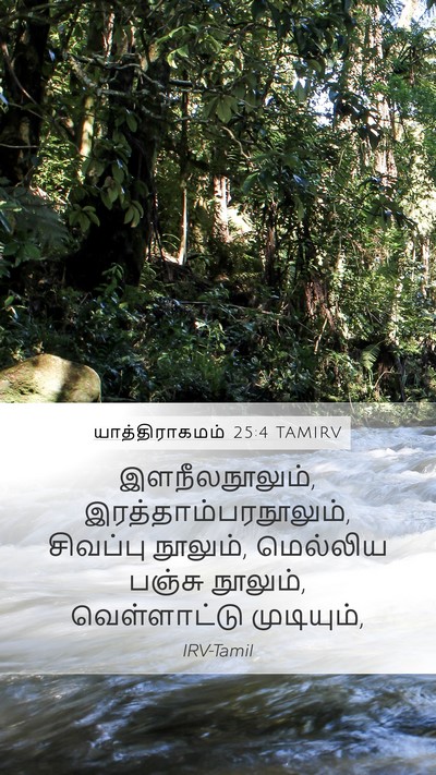 யாத்திராகமம் 25:4 TAMIRV Bible Verse Image