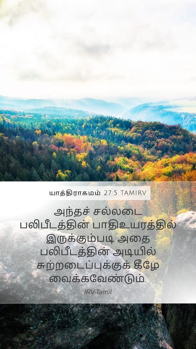 யாத்திராகமம் 27:5 TAMIRV Mobile Phone Wallpaper - அந்தச் சல்லடை - Mobile Bible Verse Wallpaper